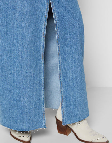 Frame Denim ABGESCHNITTENER TAILLENROCK - Maxirock